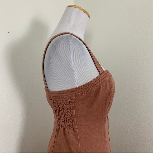 Pacsun Denim Dress Button Front Retro Size Small Cotton Sundress - Picture 14 of 16